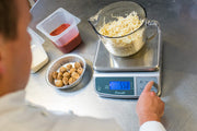 Escali Promzr M-Series Digital Scale with Display Hold for Kitchens and Restaurants by San Jamar – 33 lb Capacity, 33.0 pounds, Stainless Steel, Metal, Model SCDGM33