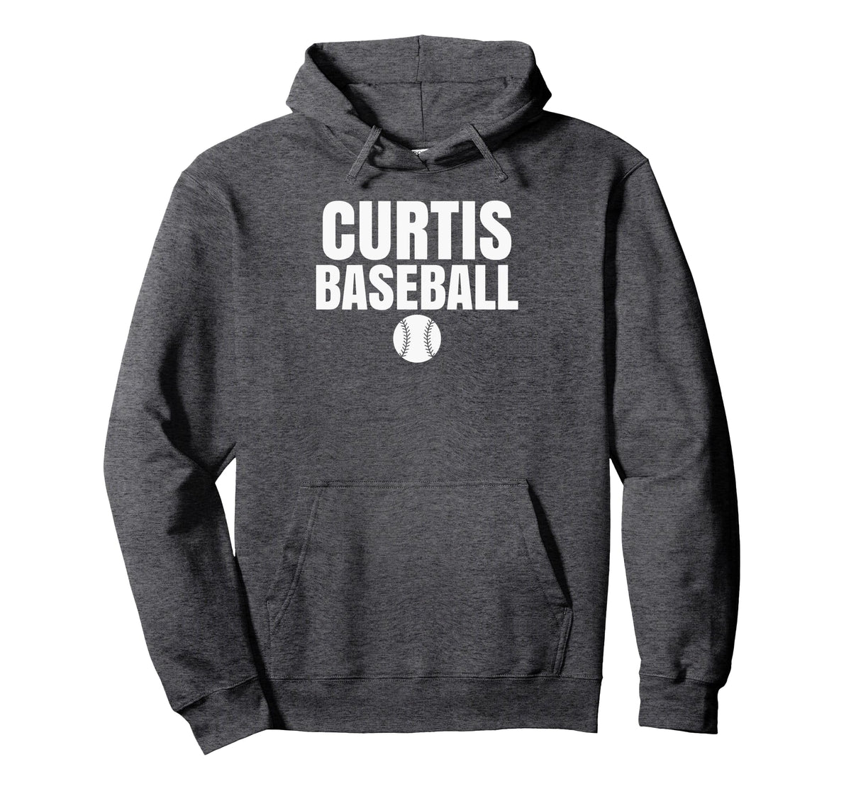Curtis High School Baseball Pullover Hoodie by Curtis Vikings Official High School Gear – Polyester, Blue, Model YPPW5RS2SQH