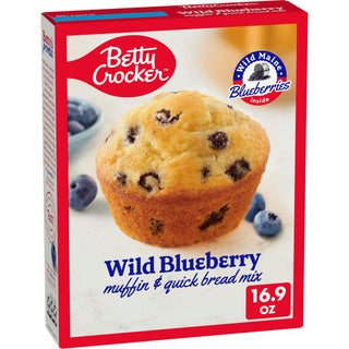 Wild Blueberry Muffin & Quick Bread Mix by Betty Crocker – 16.9 Ounce (Pack of 1), Model BC-WBBMM-1