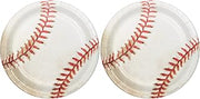 Creative Converting 8 Count Sports Fanatic Baseball Sturdy Style Paper Lunch Plates, 7", White (Pack of 2)