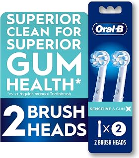 Gum Care Replacement Brush Heads for an Oral-B Electric Toothbrush, Pack of 2