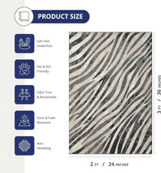 Terra Area Rug for Living Room by Abani – 9' x 12' (Rectangular), Polypropylene, Grey, Model TER160A-9