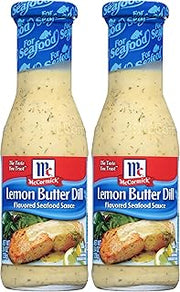 McCormick Golden Dipt Lemon Butter Dill Flavored Seafood Sauce, 8.4 oz (Pack of 2)