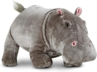 Melissa & Doug Giant Hippopotamus - Lifelike Stuffed Animal (Over 2 feet Long)