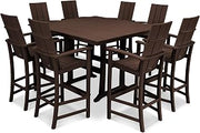 Polywood Bar Set, Mahogany