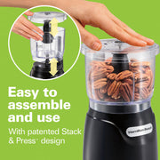 Hamilton Beach Schwarz / 3-Cup (Pack of 2) / Processor Food Processors