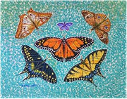 PM1327 Butterfly Arrangement Place Mat - 14 x 18 in. - Set of 4