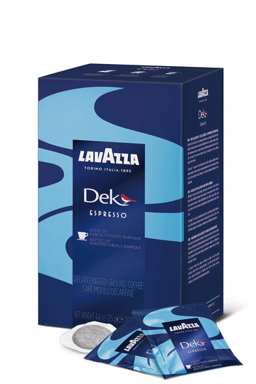 Dek Decaffeinated Espresso Pods (case of 108) by Lavazza – 1 Count (Pack of 108), Pods, Blue, Pack of 108, Model LAVDEKPODS