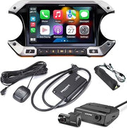 Alpine JL Wrangler i509-WRA-JL 9-inch Weather-Resistant Digital Media Receiver with CarPlay Android Auto, Premium Audio Intergration, Dash Camera and Sirius Tuner Bundle