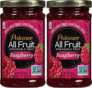 Polaner All Fruit Spreadable Fruit, Red Raspberry, 10 Ounce (Pack of 2)