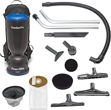 Powr-Flite Comfort Pro Backpack Vacuum Commercial, 6-Quart Canister, BP6S