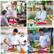 British Flag 3-Pocket Server Apron Professional Waist Apron for Waitress by SDMKA – 25.2" x 11.8", Polyester, A156, Model g446988178p1023c1088s2479