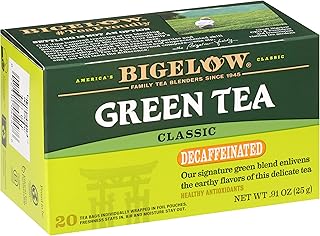 Bigelow Tea Classic Green Tea, Decaffeinated, 20 Count (Pack of 6), 120 Total Tea Bags