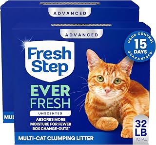 Fresh Step Advanced Ever Fresh Unscented Clumping Cat Litter, 16 lb., 2 Pk
