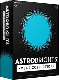Mega Collection by Astrobrights – 320 Count (Pack of 1), Paper, Bright Blue, Model 91628