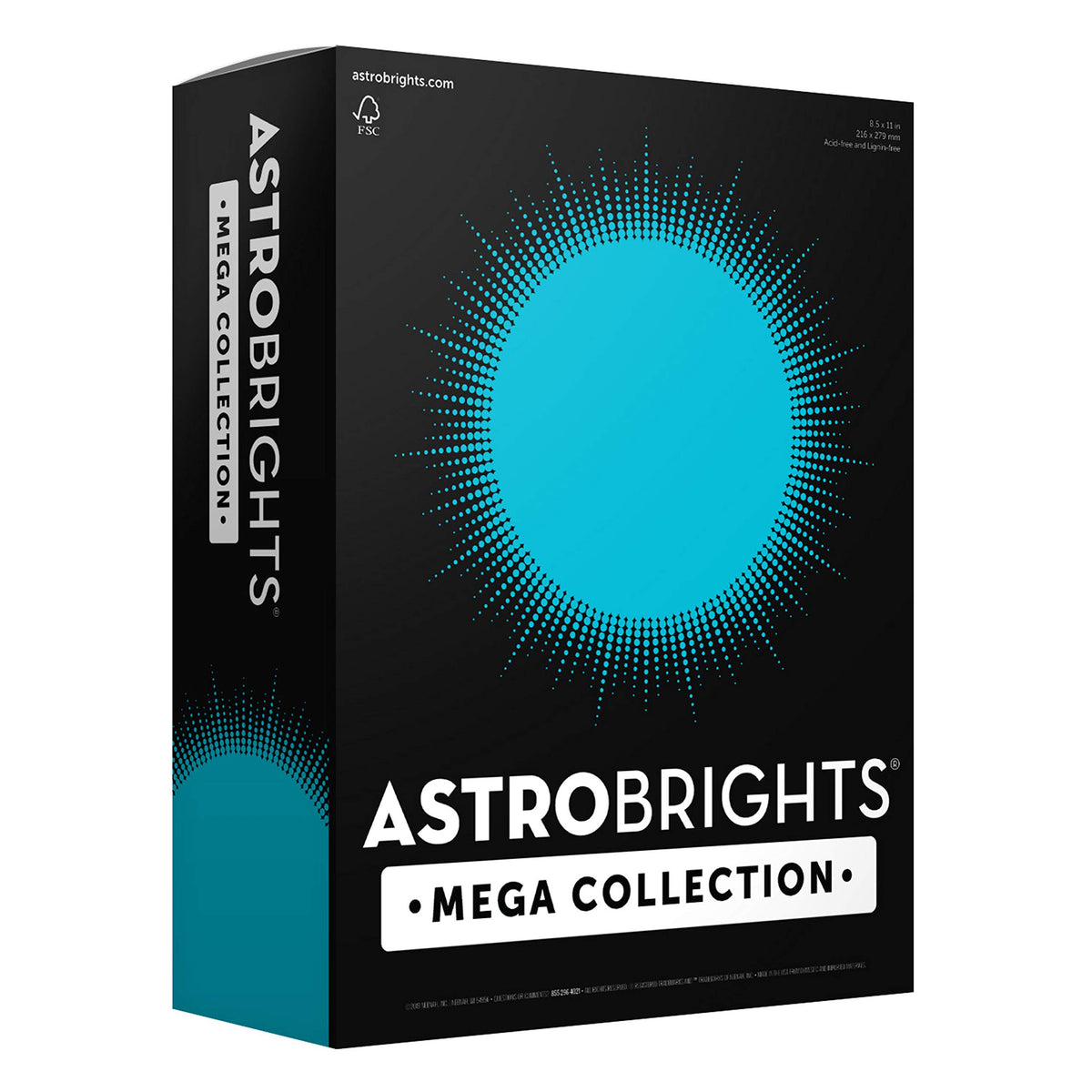Mega Collection by Astrobrights – 320 Count (Pack of 1), Paper, Bright Blue, Model 91628