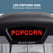 Theater Crazy Popcorn Machine by West Bend – 4 Qt., 4.0 quarts, Polycarbonate (PC), Black, Model PCWBTCBK13