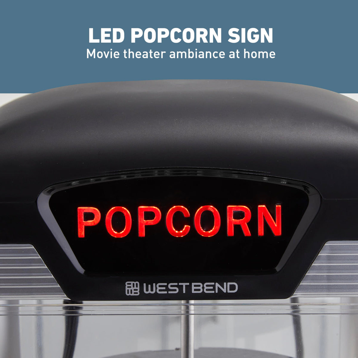Theater Crazy Popcorn Machine by West Bend – 4 Qt., 4.0 quarts, Polycarbonate (PC), Black, Model PCWBTCBK13