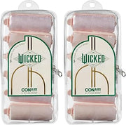 Wicked Glinda 6PK Satin Rollers - hair rollers - foam rollers - heatless hair curlers - Scunci by Conair (Pack of 2)