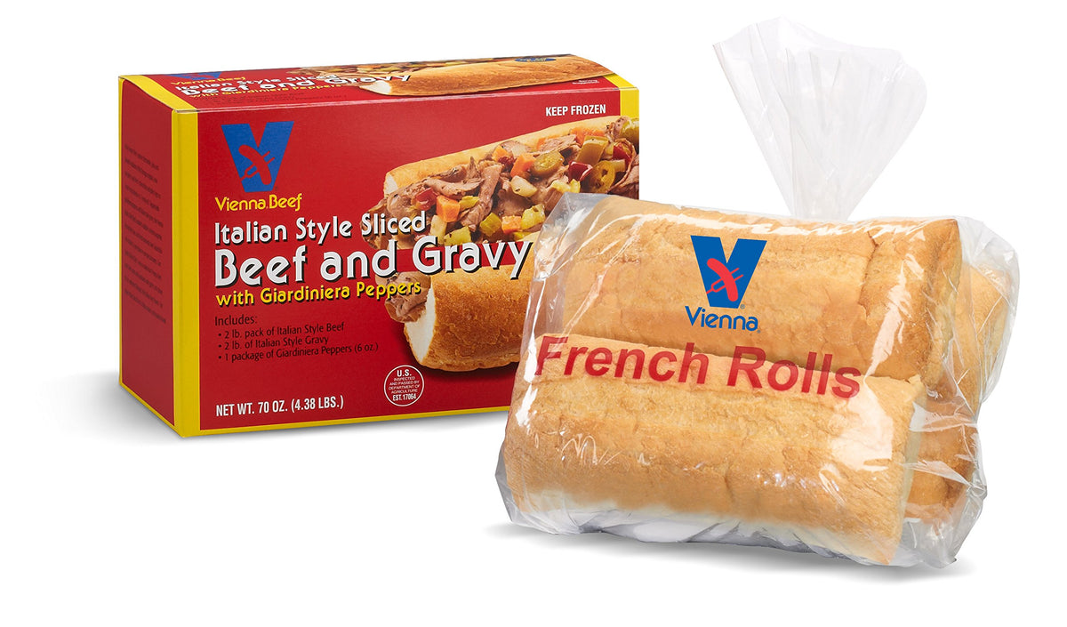 Italian Beef and Gravy 4 lbs. by Vienna Beef – 4.38 Pound (Pack of 1)