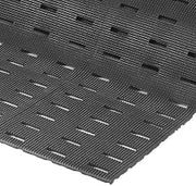 Notrax 420S0046BL 420 Cushion-DEK 4' x 6' Black Safety Anti-Fatigue Drainage Mat