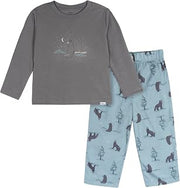 Gerber Baby Boys 2 Piece Pajama Set Loose-fitting Long Sleeve Top + Bottom