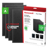 Air Purifier Carbon Pre-Filter by Honeywell – 1.2" x 7.7" x 10.9", Carbon Fiber, Black, Model HRF-A100
