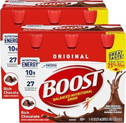 Boost Original Nutritional Energy Balanced Nutritional Drink (6 Count (Pack of 2), Chocolate)
