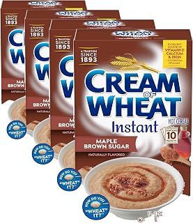 Cream of Wheat Instant Hot Cereal, Maple Brown Sugar, 12.3 Ounce (Pack of 4)