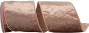 Reliant Ribbon Velvet Plush Rose Sparkle Deluxe Backed Wired Edge Ribbon