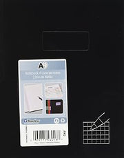 Blueline Business Notebook, Quad Ruled, Black, 9.25 x 7.25 inches, 192 Pages (A9Q)