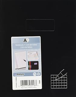 Blueline Business Notebook, Quad Ruled, Black, 9.25 x 7.25 inches, 192 Pages (A9Q)