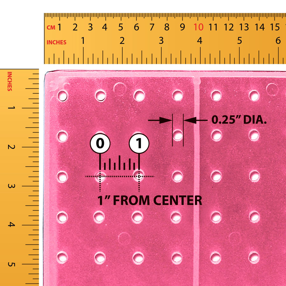 Azar Displays Pegboard + Hooks / Pink / 8 inches (W) x 8 inches (D) x 20 inches (H) Display Racks