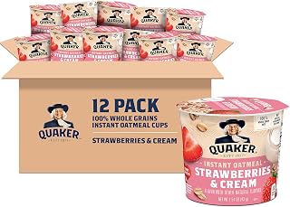 Quaker Express Cups, Strawberry & Cream, 12 Count