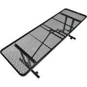 8'L Rectangular Steel Dining Table by Global Industrial – Steel, Black, Model 277570BK