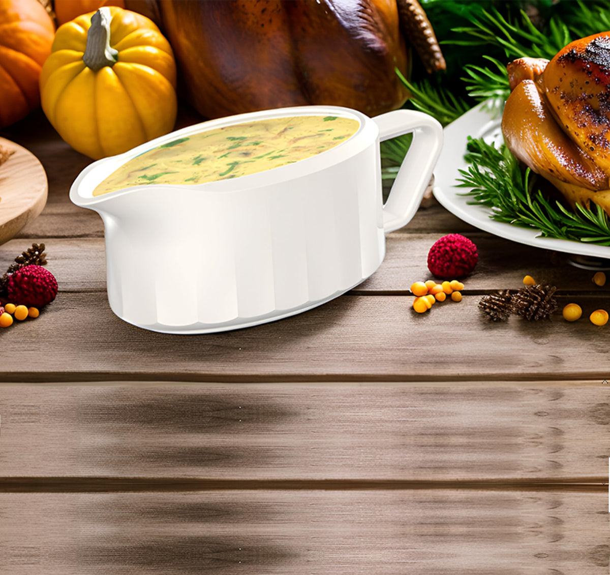 Ropto Gravy Boat, 22 Ounces, Modern Streamlined