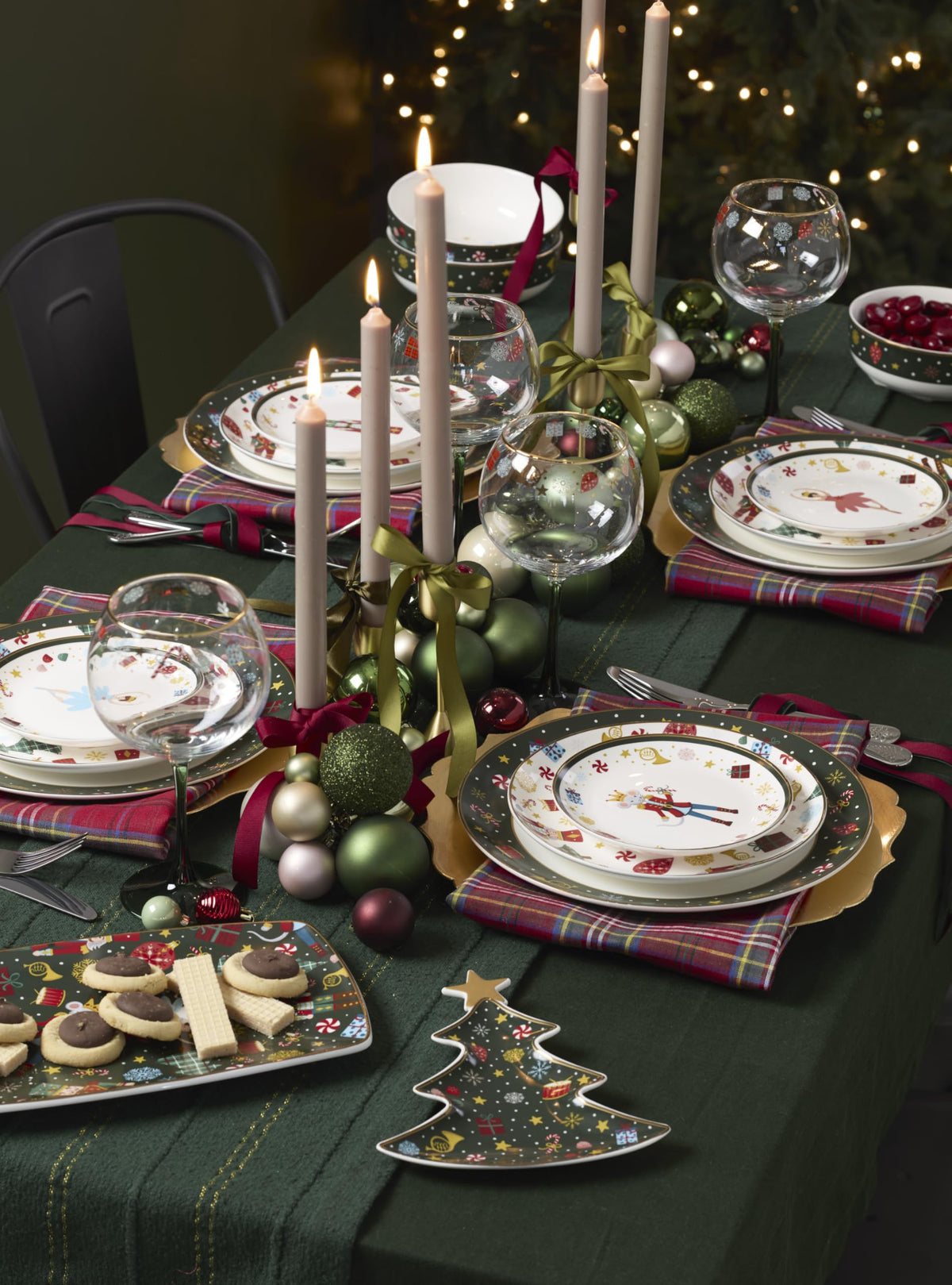 Lenox Nutcracker Ballet Appetizer Plates, Porcelain Set of 4, Multicolor