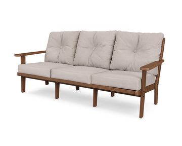 ® Lakeside Sofa by Polywood – High-density Polyethylene, Teak / Dune Burlap, Model 4413-TE145999