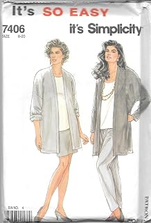 Simplicity Sewing Pattern 7406 Size 8-20 Multi Size Pattern Seven Sizes in One: Sizes 8-20