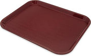 Carlisle FoodService Products Café Cafeteria Tray, Fast Food Tray for Restaurant or Commercial Use, 14" x 18", 1 Count, Burgundy