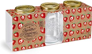 Bormioli Rocco Bormioli Quattro STAGIONI-1L 365160-CBC Set of 3 Airtight Jars Transparent