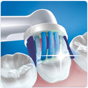 3D White Replacement Electric Toothbrush Heads Refills by Oral-B – 2 Count (Pack of 1), Nylon, White, Model EB18-1