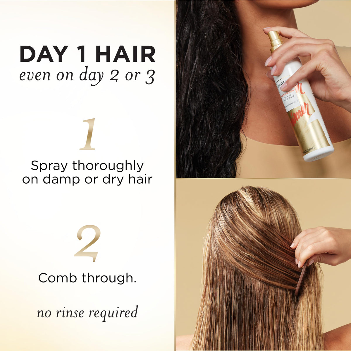 Conditioning Detangler Spray by Pantene – 8.5 Fl Oz (Pack of 3), Detangler ( Pack of 3), Pack of 3
