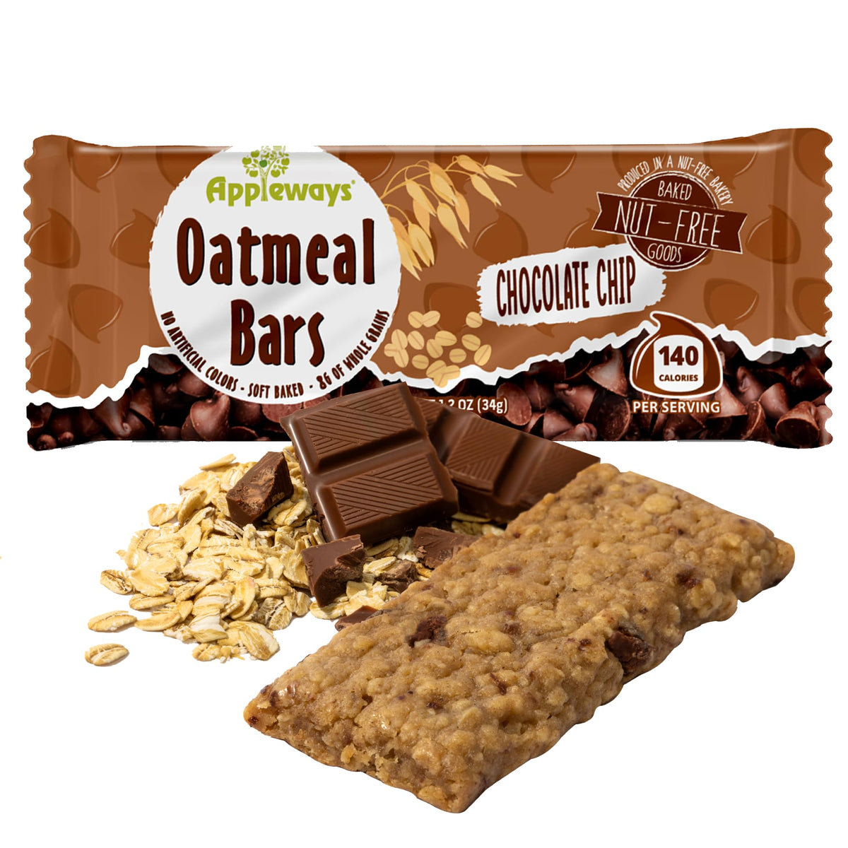 Appleways Chocolate Chip / 1.2 Ounce (216 Count) / 216 Whole Grain