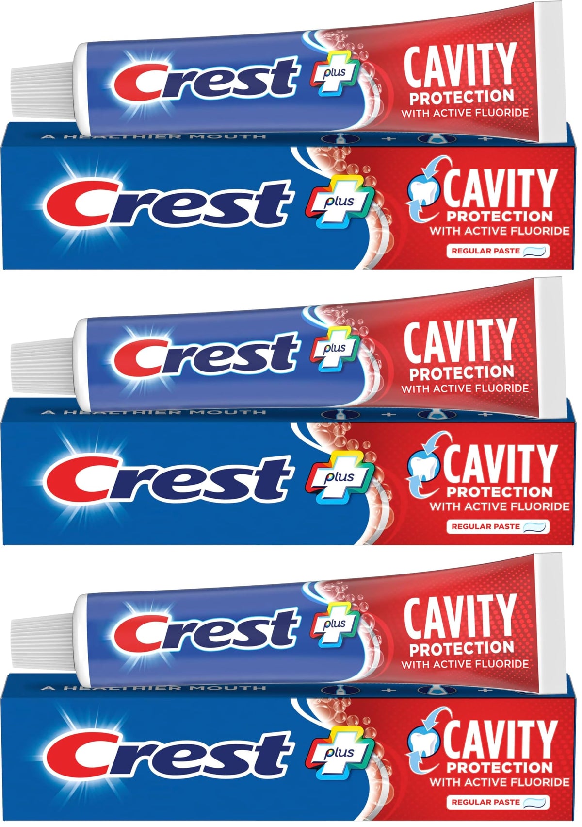Cavity Protection Toothpaste by Crest – 100.82 Ounce (Pack of 3), Blanco, Pack of 3