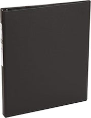 Avery Standard 3 Ring Binder, 0.5" Round Rings, 1 Black Binder