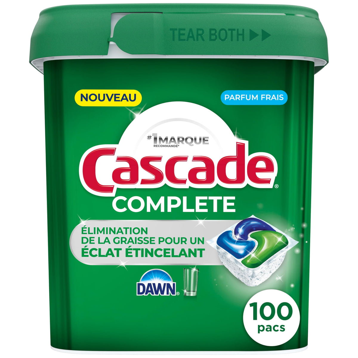 Cascade 100 Count (Pack of 1) / Fresh / 1 Dishwasher Detergent