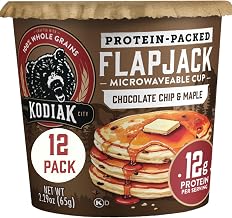 Kodiak Cakes Pancake On The Go, Chocolate Chip & Maple, 2.29 Oz (Pack Of 12)