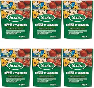 Scotts All Purpose Flower & Vegetable Continuous Release Plant Food, Plant Fertilizer, 3 lbs. (6-Pack)