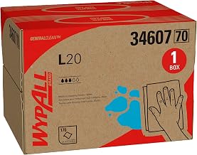 Wypall GeneralClean L20 Medium Cleaning Towels, Box of 176 Sheets (34607)